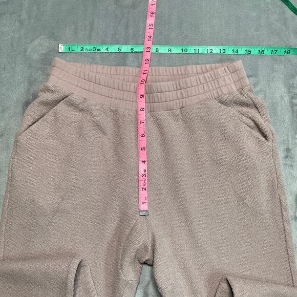 Varley Sweatpants Womens Medium Pink Terry Cloth Athleisure Cozy Casual Lounge - Picture 7 of 9